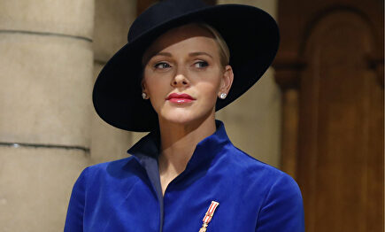 La princesa, durante la celebración del Día Nacional de Mónaco en 2017 |  Cordon Press