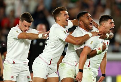 Celebración de Inglaterra. |  WorldRugby