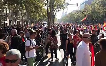 Manifestación de SCC en Barcelona por la unidad de España
