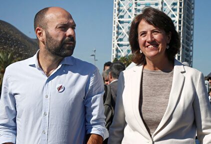 Marcel Mauri (Omnium) y Elisenda Paluzie (ANC) |  EFE