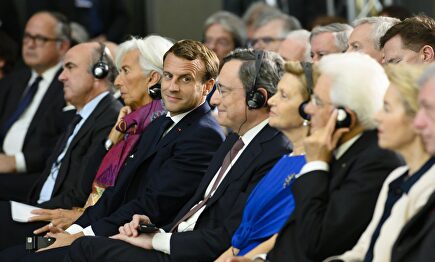 Lagarde y los líderes de la eurozona rinden homenaje a Draghi en el adiós del presidente del BCE |  Europa Press