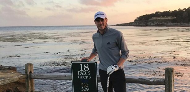 Gareth Bale, jugando al golf. |  Twitter: @GarethBale11