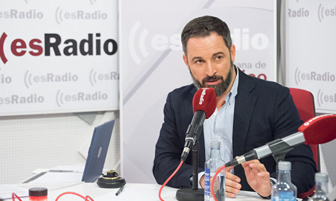 Santiago Abascal, con Federico Jiménez Losantos |  David Alonso Rincón