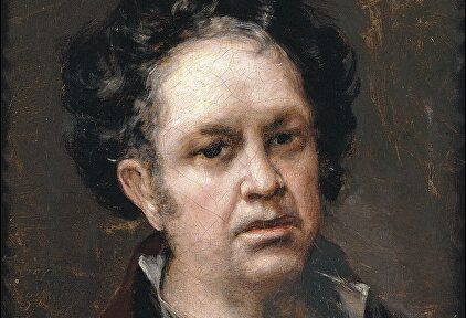 Detalle de autorretrato de Goya de 1815 |  Museo del Prado