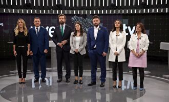 Álvarez de Toledo, Esteban, Espinosa, Montero, Rifián, Arrimadas y Lastra. |  EFE