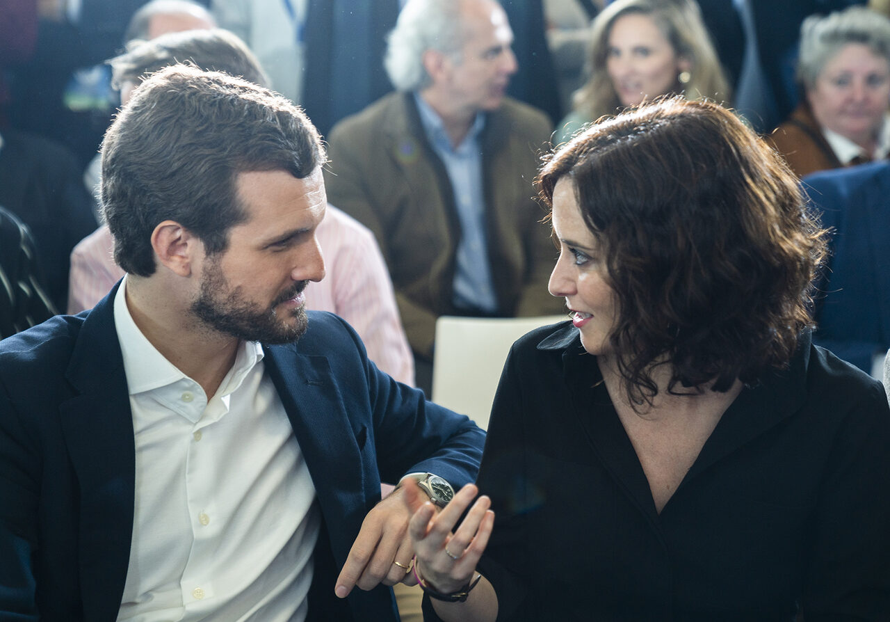 Casado y Ayuso este domingo. |  David Mudarra