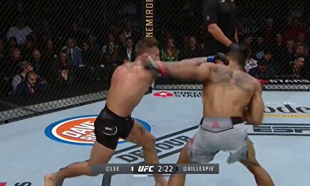 Brutal KO en la UFC con una patada en la cara