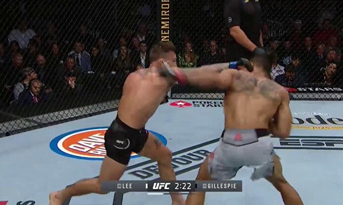 Brutal KO en la UFC con una patada en la cara
