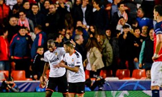Kondogbia celebra su golazo ante el Lille. |  Cordon Press