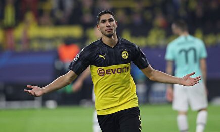 Achraf firmó un doblete en la remontada del Borussia Dortmund ante el Inter |  Cordon Press