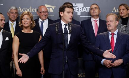 Albert Rivera, tras el debate electoral de este lunes. |  EFE