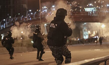 Los enfrentamientos en La Paz de las últimas semanas. |  EFE