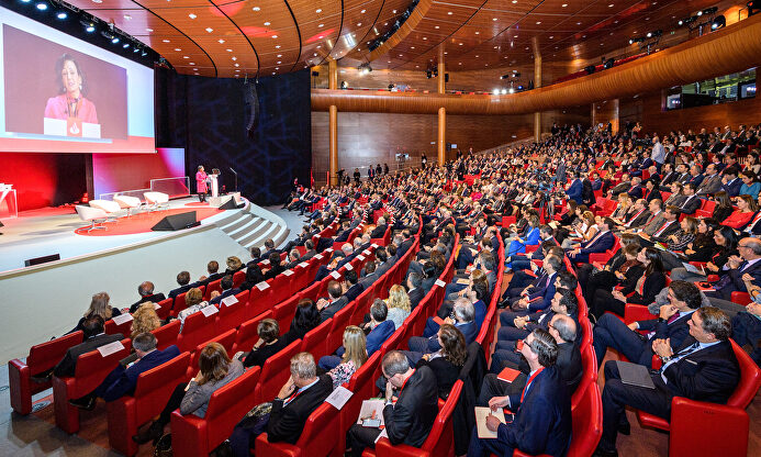 Ana Botín, en la la XII Conferencia Internacional de Banca |  Archivo/Santander