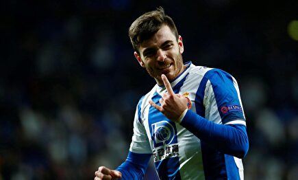 Víctor Campuzano celebra su gol al Ludogorets. |  EFE
