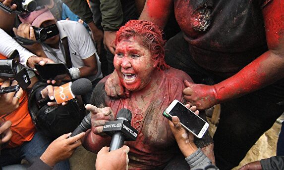 Patricia Arce, la alcaldesa agredida. |  EFE