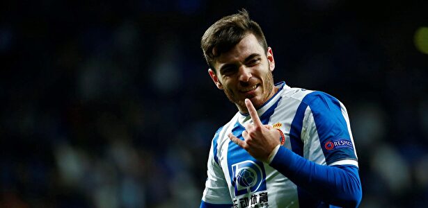 Víctor Campuzano celebra su gol al Ludogorets. |  EFE