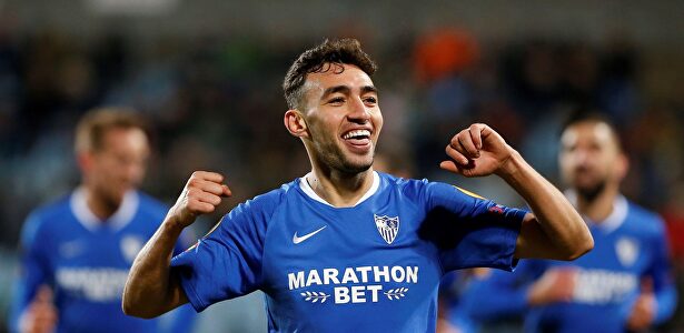 Munir celebra uno de sus tres goles al Dudelange. |  EFE