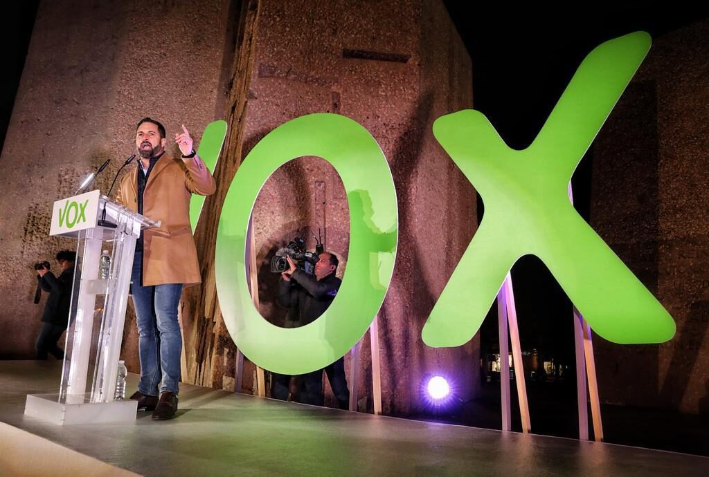 Abascal en un mitin de Vox. |  Vox