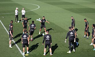 Sesión de entrenamiento del Real Madrid en Valdebebas. | Cordon Press