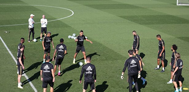 Sesión de entrenamiento del Real Madrid en Valdebebas. |  Cordon Press