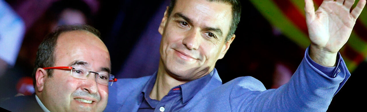 Iceta y Sánchez, en un acto reciente |  EFE