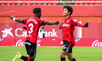 Kubo iluminó el ataque de su Mallorca |  EFE