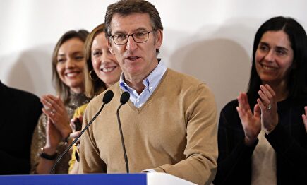 Feijóo celebra el resultado |  EFE