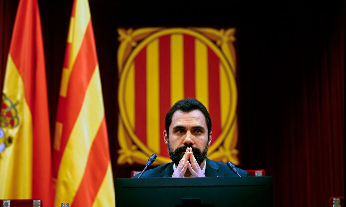 El presidente del Parlamento catalán, Roger Torrent | EFE