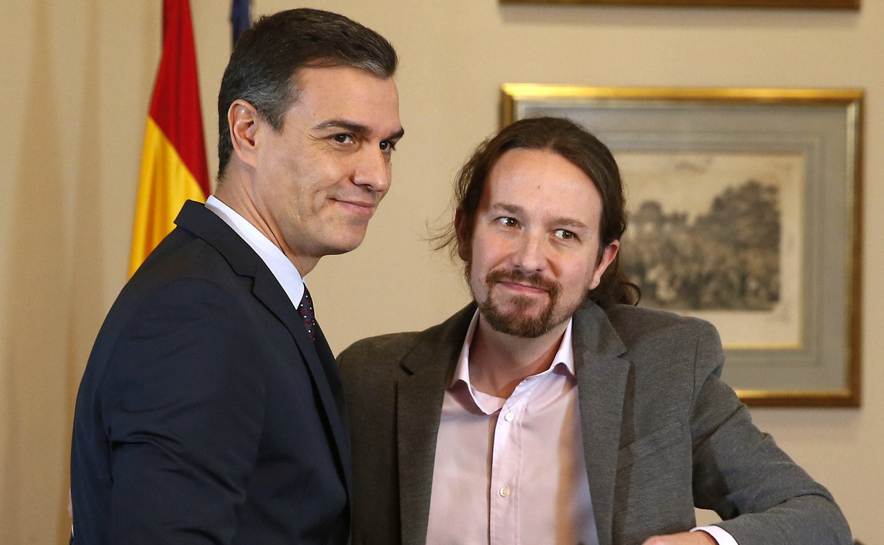Pedro Sánchez y Pablo Iglesias |  EFE