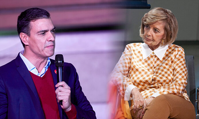 Pedro Sánchez y María Teresa Campos |  Telemadrid