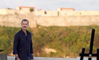 El rey Felipe Vi, durante su visita a Cuba. |  EFE
