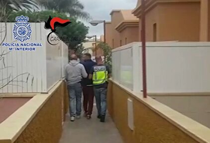 El mafioso italiano detenido. |  Policía Nacional