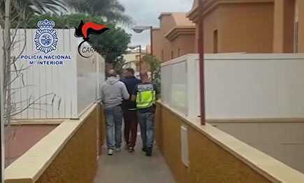 El mafioso italiano detenido. |  Policía Nacional