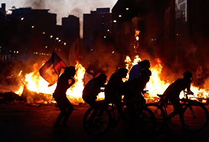 Se cumplen casi cuatro semanas de protestas en Chile. |  EFE