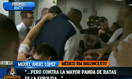 El médico del Real Madrid de baloncesto pide perdón por llamar "ratas" a los jugadores del Barcelona