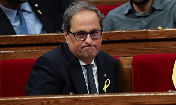 El presidente del Gobierno regional de Cataluña, Quim Torra |  EFE