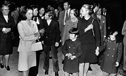 Carmen Polo, Carmen Franco y el resto de la familia |  Archivo