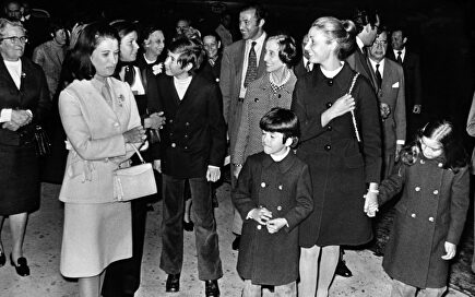 Carmen Polo, Carmen Franco y el resto de la familia |  Archivo