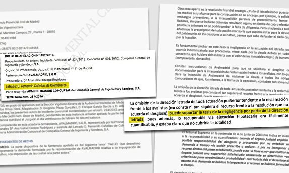 Documentos en poder de Libre Mercado sobre la actuación de Cobralia en representación de Avalmadrid