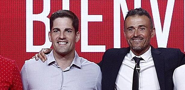 Luis Enrique junto su examigo y exayudante, Robert Moreno. |  Cordon Press