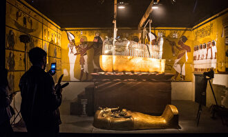 Reconstruyen en Madrid la tumba y los tesoros del faraón Tutankhamón