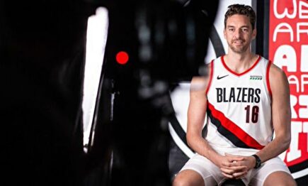 Pau Gasol, con Portland. |  EFE