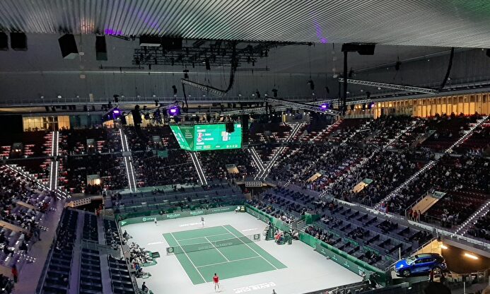 Gradas vacías en la Copa Davis. |  Twitter