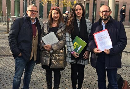 Los responsables de la denuncia. |  S’ha Acabat