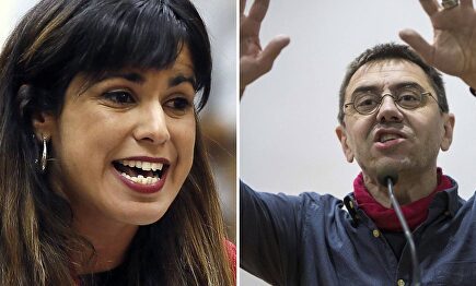 Teresa Rodríguez y Juan Carlos Monedero. |  LD
