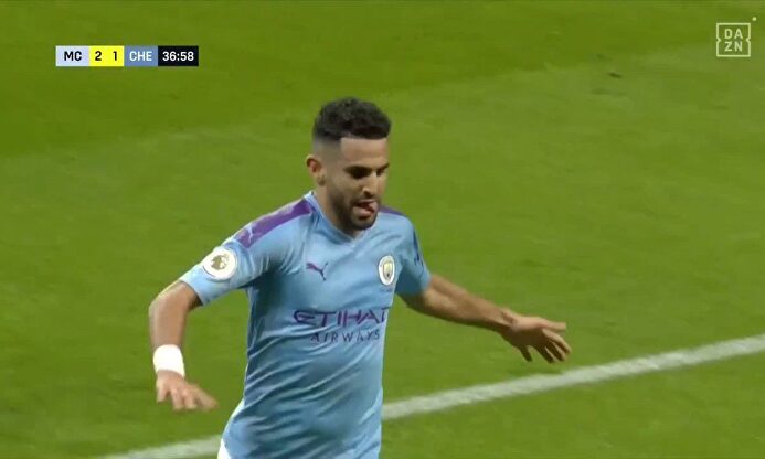 El golazo de Mahrez que le da al City el triunfo ante el Chelsea