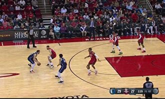La delicatessen de Doncic ante los Rockets de Harden