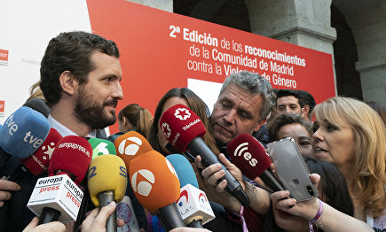 Pablo Casado este lunes. |  David Mudarra.