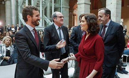 Casado y Ayuso este lunes. |  EFE