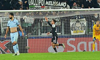 Dybala celebra su golazo al Atlético de Madrid. |  EFE